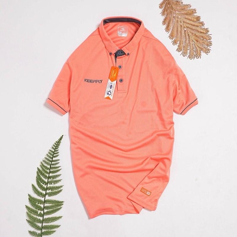 Áo thun Polo nam One chính hãng Keep Fly có cổ - Vải thun lạnh cao cấp -Nhiều màu sắc đen phối cổ boho aop olotron 6