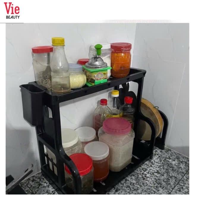 Kệ Gia Vị Nhà Bếp Đa Năng 2 Tầng Tiện Gọn - Thương Hiệu Kitchen kệ giày dép 5 tầng keg i