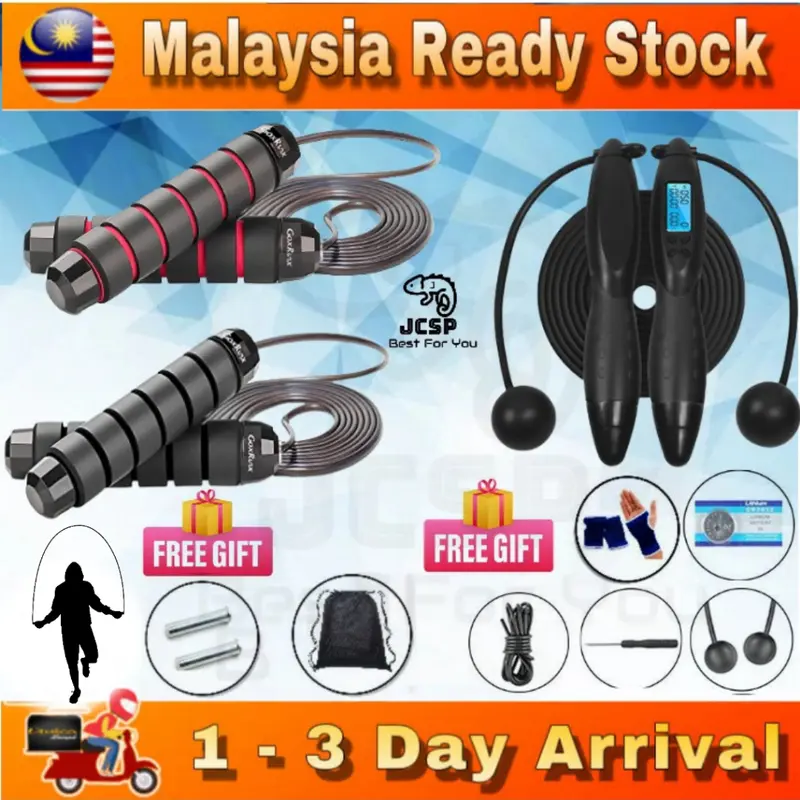 Dây Nhảy, Chịu Trọng Lượng, Chất Lượng, Dây Nhảy Thép, Thiết Bị Tập Thể Dục Kim Loại Chắc Chắn, Hàng Có Sẵn Thích Hợp Tập Thể Dục, Tali Nhảy, Chất Lượng Pin Fish gậy  nhảy 0