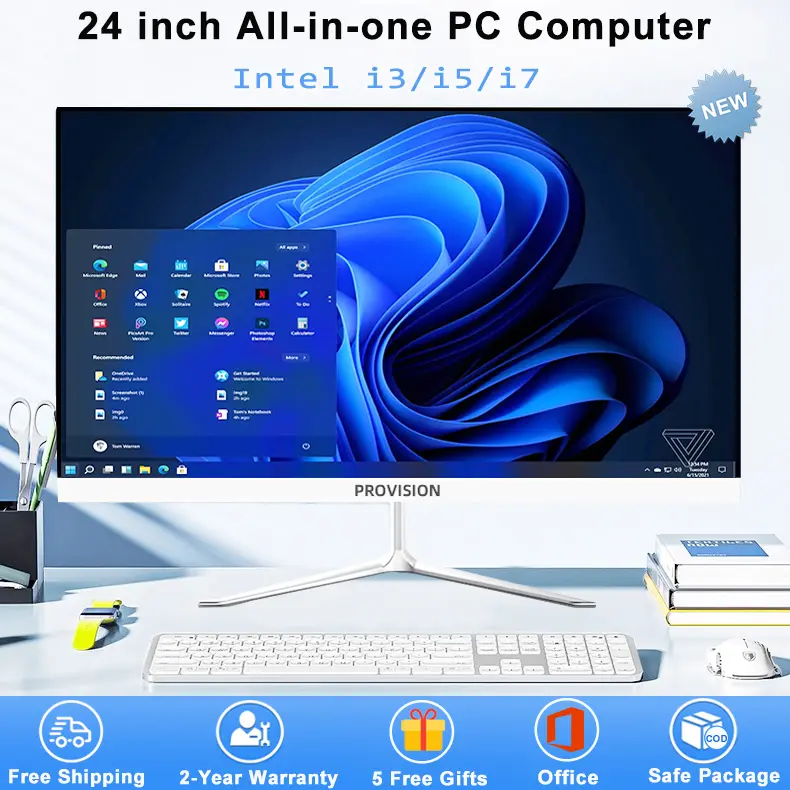 Nvision 24 inch All in One PC Computer with Intel Core i5/i7, 16GB RAM ...