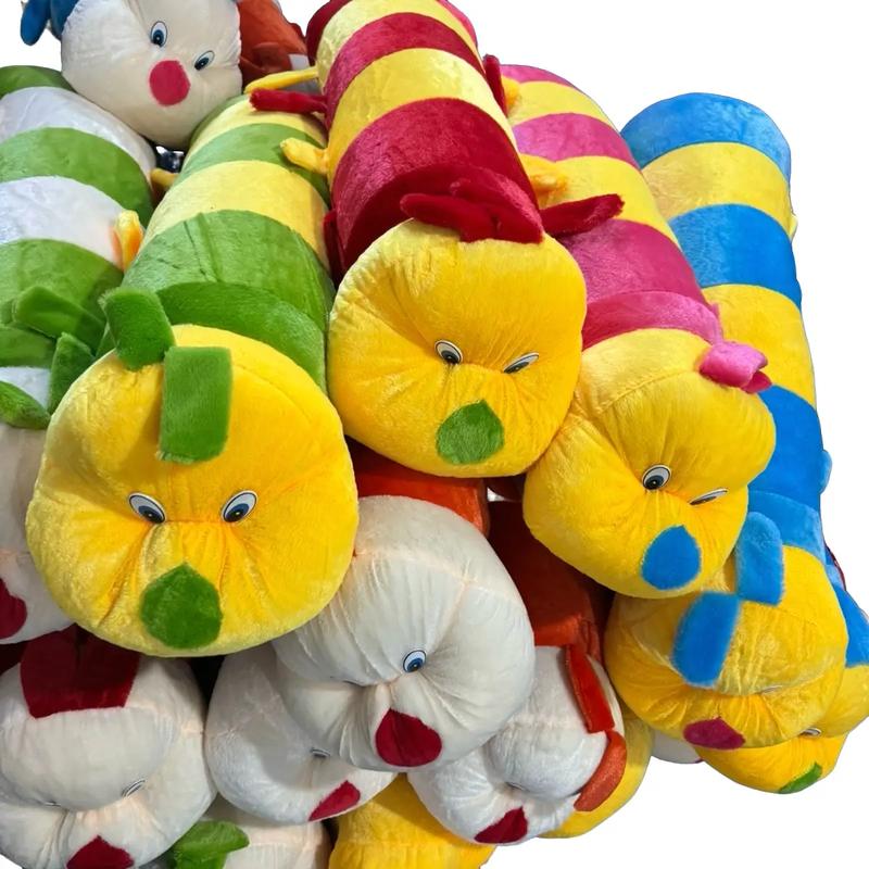 Gấu Bông Sâu Lông Dài Dễ Ôm Ngủ - Ôm Bao Thích Dài 1M Nhiều Màu Sắc - Vòng To Vừa Vặn Dễ Ôm Toy Đồ Chơi