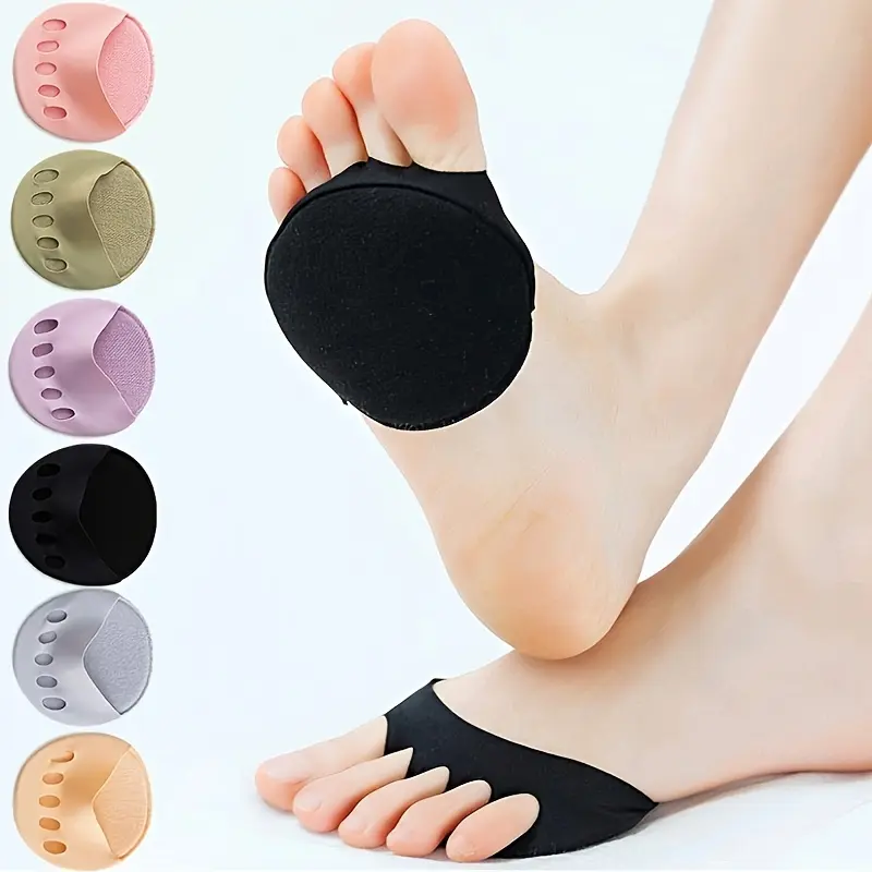 Đệm lót bàn Chân Trong, 1 đôi, Chống trượt, Miếng lót Giày Cao gót Vô Hình Tất Năm Ngón, Tất & Tất nữ