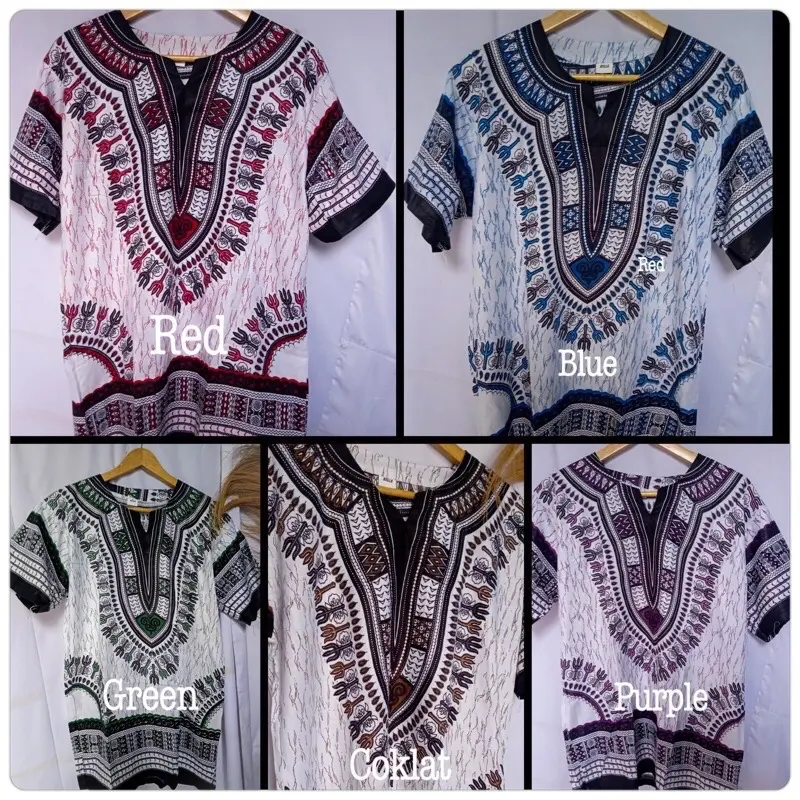 KAOS ETNIK DASHIKI BAJU BATIK Pengrajin BALI UJE JEPRI 4