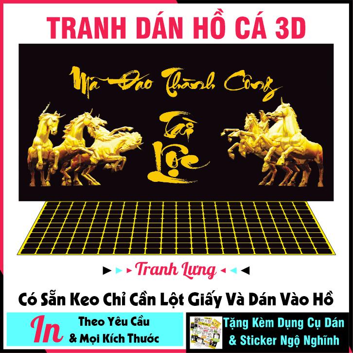 Tranh dán hồ cá 3d - dán bể cá cảnh - dán hồ cá thuỷ sinh - CÓ SẴN KEO DÁN - NHIỂU KÍCH THƯỚC