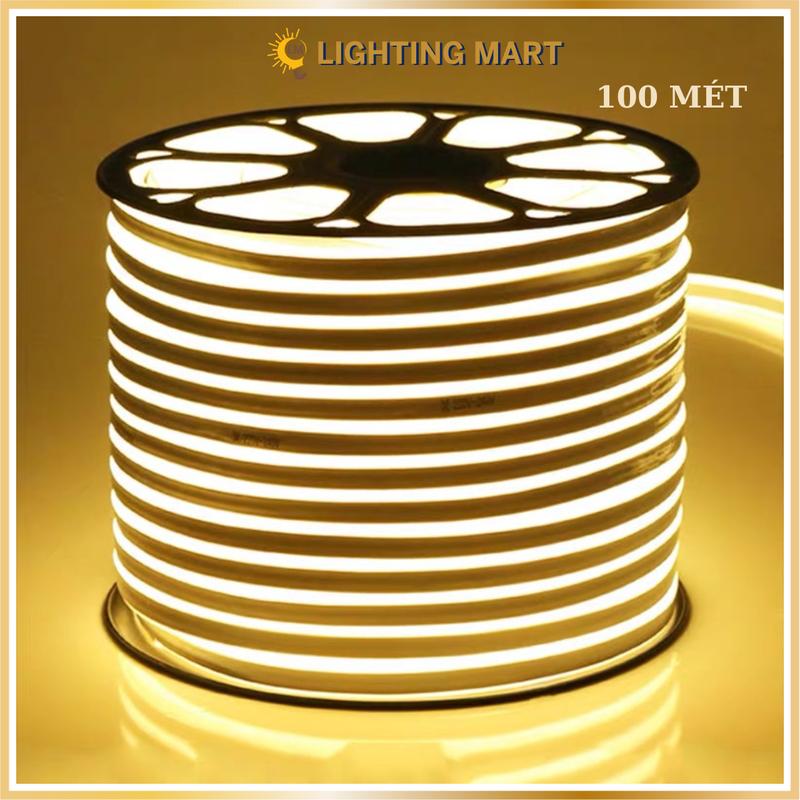 Cuộn 100 mét Dây Led neon 220V chống nước, trang trí nội ngoại thất