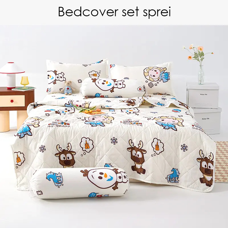 EXCLUSIVE - Dapatkan Sekarang Bedcover Sett Seprei King Size Katun Halus UK 120 160 180 4