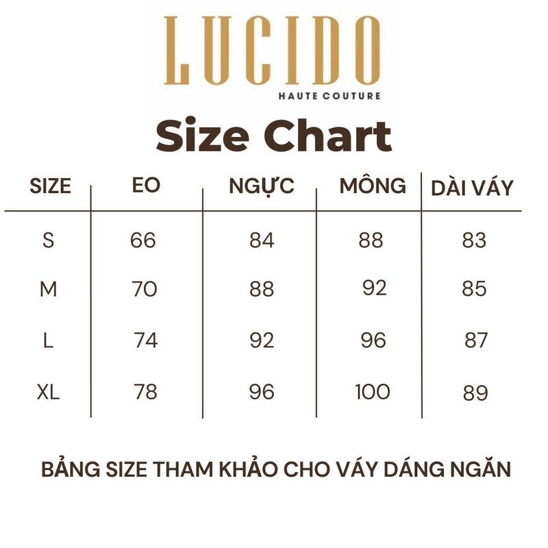 Product Introduction of Váy tafta cổ yếm hở vai tay bồng thiết kế Lucido V42 0