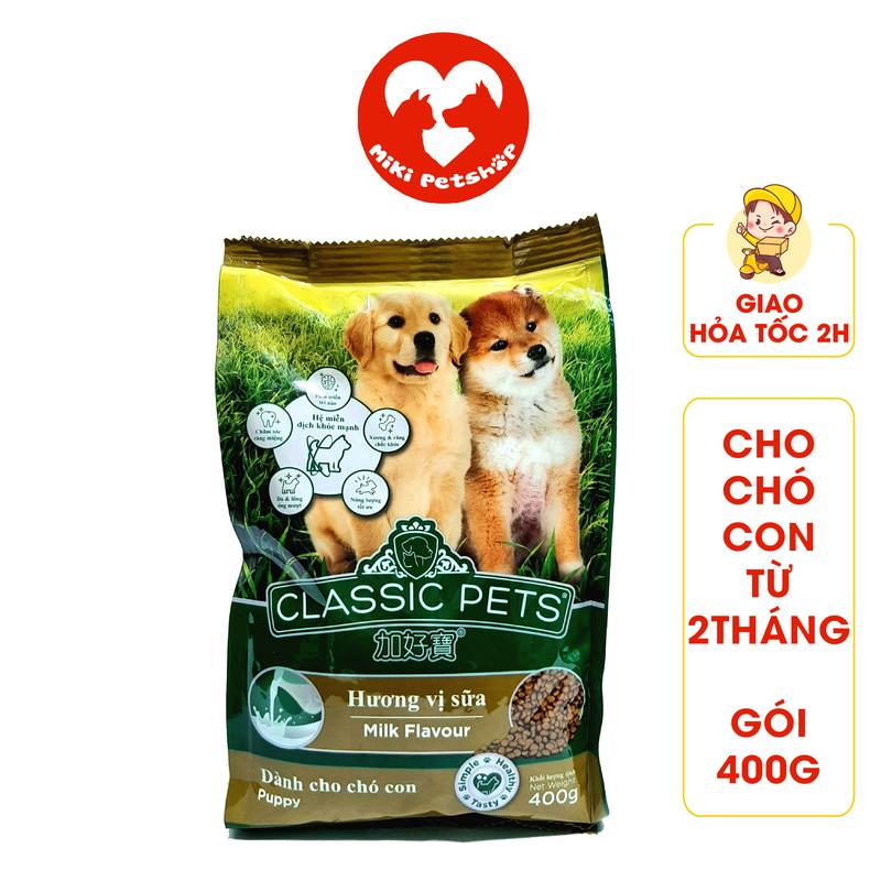 Thức Ăn Cho Chó Con Hạt Smartheart Puppy 400g Vị Bò Và Sữa - Miki Petshop corgi