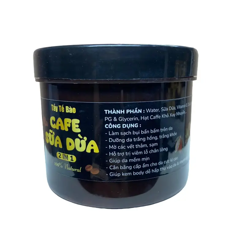 TẨY TẾ BÀO DA BODY CAFE SỮA DỪA Dưỡng Da Body 1