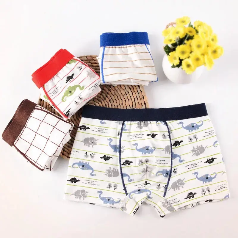 4 QUẦN LÓT BÉ TRAI - QUẦN SỊP BÉ TRAI SIZE 7-45KG Cotton