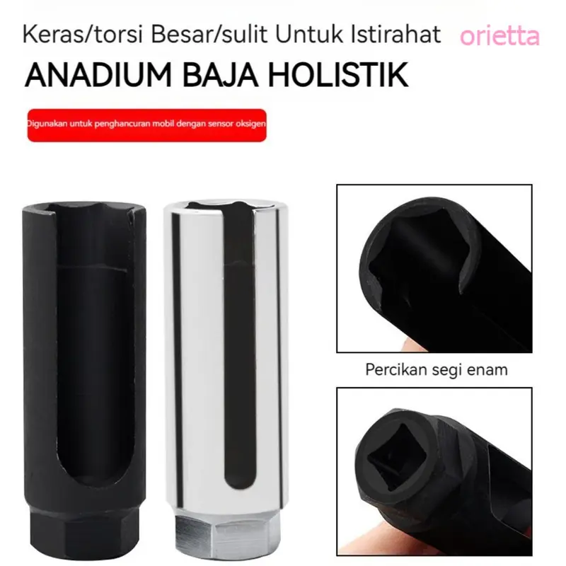 Kunci Soket Oksigen 22mm - Alat Profesional untuk Melepas & Memasang Sensor O2 - Perkakas Bengkel Mobil yang Kuat & Presisi.pain 5