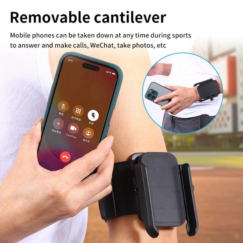 Product Introduction of Sport Armband 360 Rotatable Wristband Phone Holder Armband Comfortable Multi-Purpose Outdoor Sports Cell Phone Holder Universal Size Stable Workout Wrist Phone Holder Jogging 9