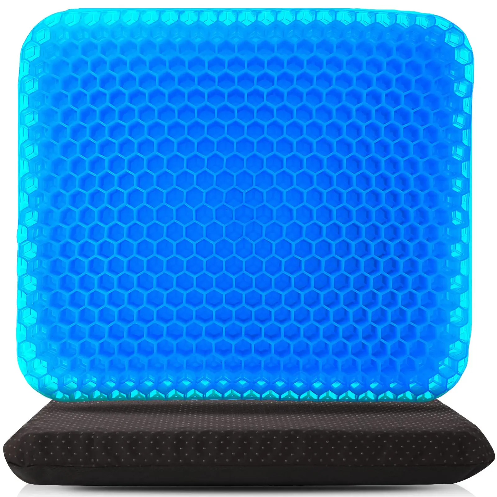 Gel Seat Cushion Double Thick Egg Gel Summer Cushion For Pressure Relief Breathable Chair Pad Car Seat Office Chair Soft Cushion Special Design for human sitting posture