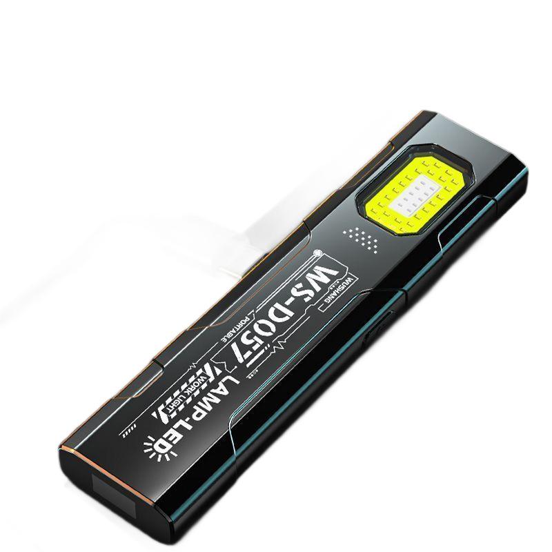 WS-D057 Đèn Pin Mini Di Động LED Ánh Sáng Mạnh Sạc Lại Được Thời Lượng Pin Dài Từ Tính Tự Động Con Trỏ Laser Tích Hợp