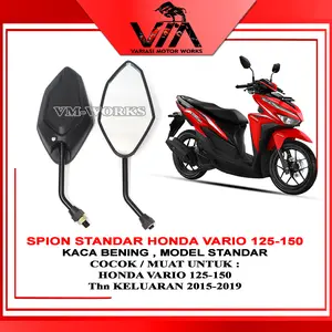 Spion Standar Honda Vario 125-150 Kaca Bening Th 2015-2022 Accessories Motor Motorcycle