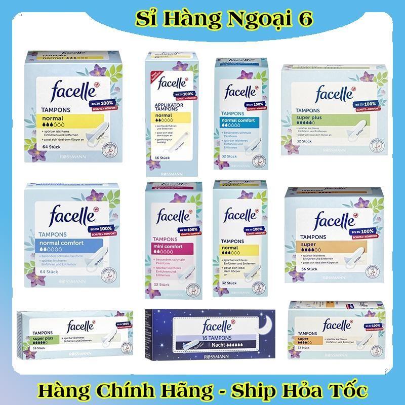   Có che tên  Băng vệ sinh Tampon Facelle đủ size của Đức 