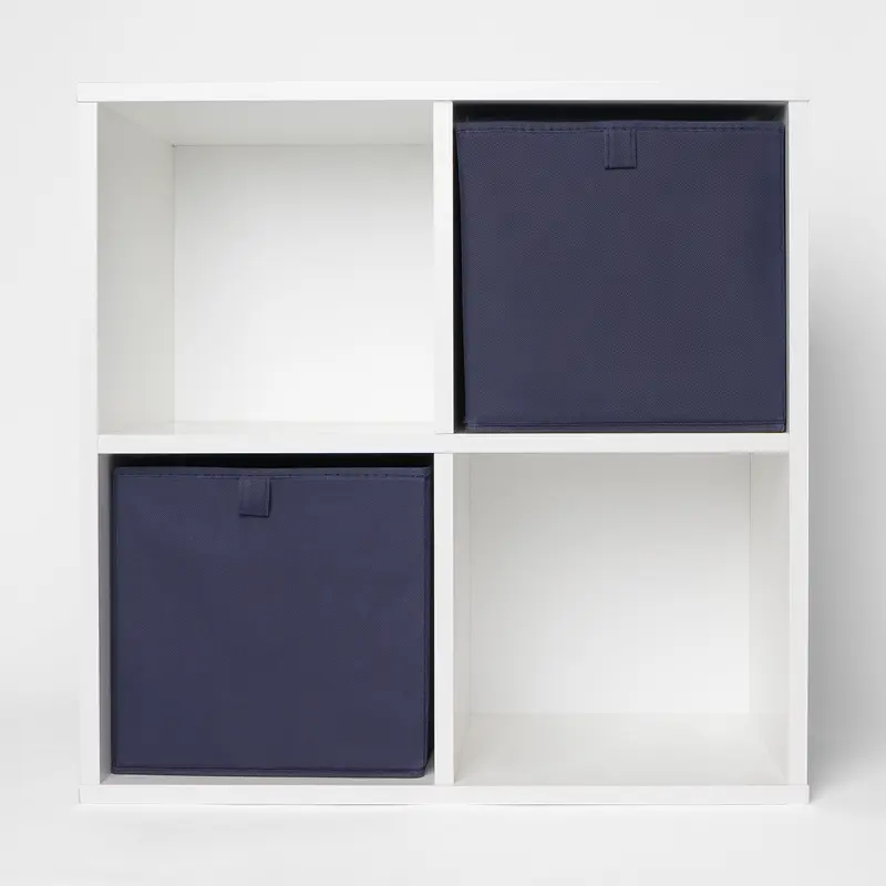 OHS Foldable Fabric Storage Boxes Collapsible Square Cube Organiser Multi Pack 3