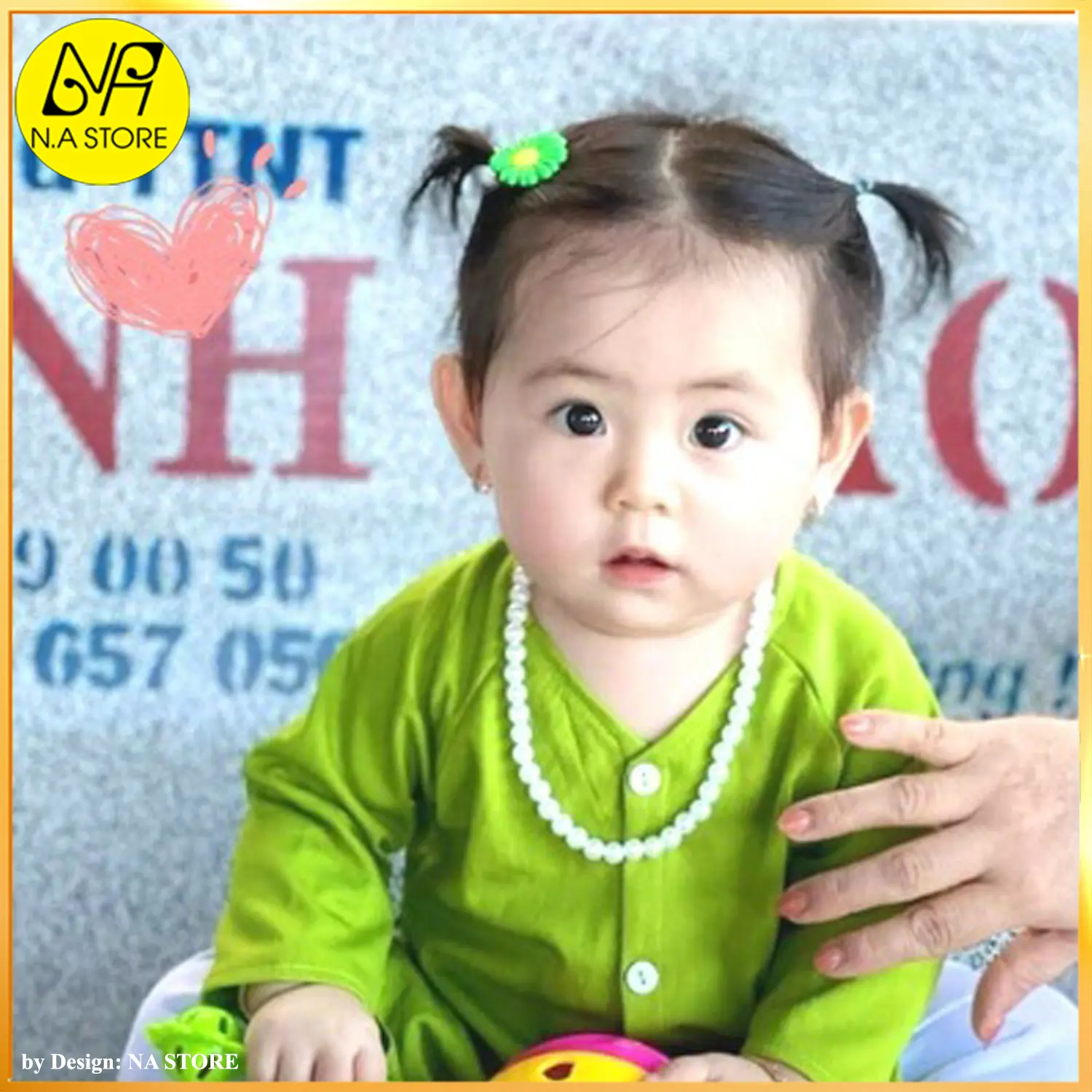 Vòng Cổ, Vòng Tay Ngọc Trai Cho Bé Gái Phụ kiện Phối Bà Ba, Áo Dài