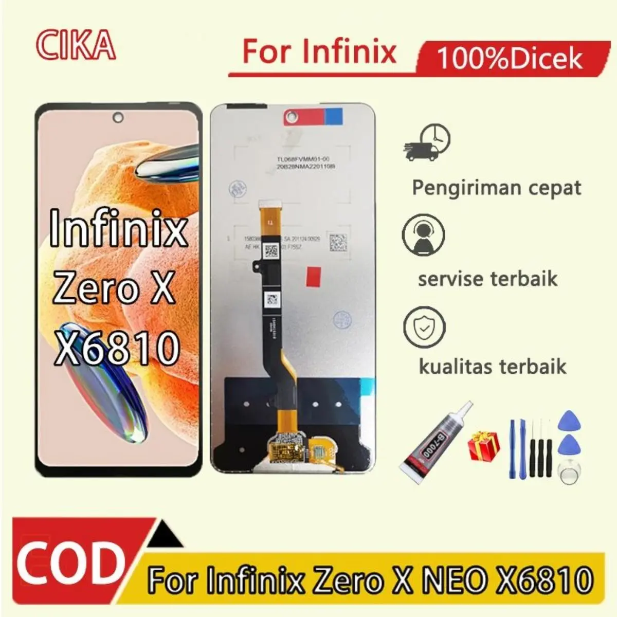 LCD Infinix Zero X NEO LCD Fullset Touchscreen layar sentuh digital