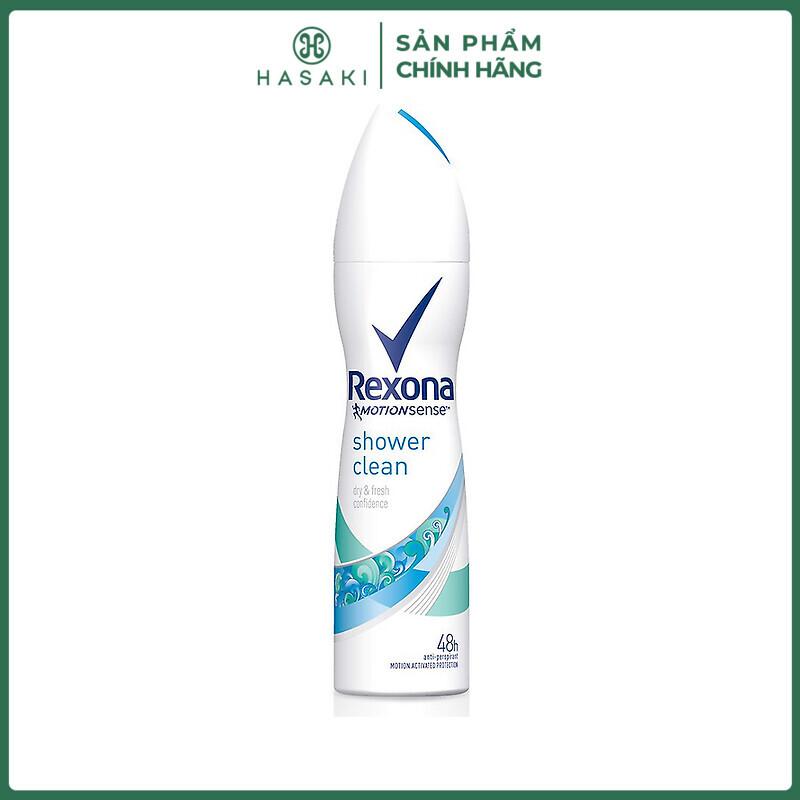 Xịt Khử Mùi Cho Nữ Rexona Shower Clean Mát Lạnh 150ml | HASAKI BEAUTY