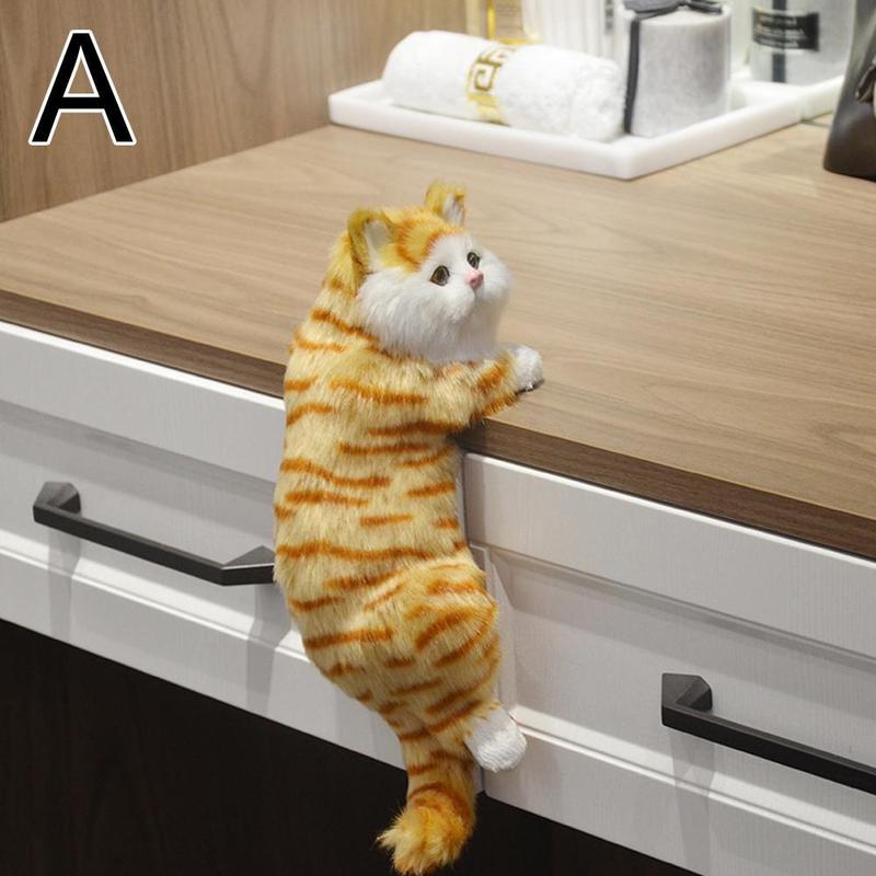Simulation Cat Pet Home Ornament Gift Handicrafts Creative Hanging Cat TV Gift J7A6 1