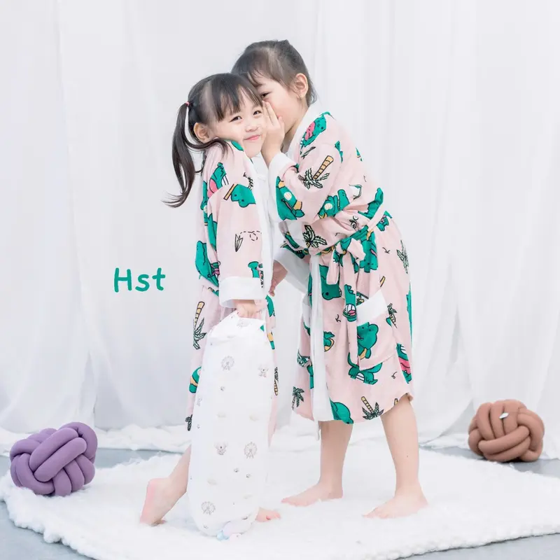 Kimono Handuk Anak S - XXL / 2 - 15 Tahun / Edisi Buaya Lucu / Handuk Kimono Anak Perempuan Karakter / Jubah Mandi Anak / Baju Handuk Anak / Handuk Baju / Kinody Shop Cewek Cowo 3