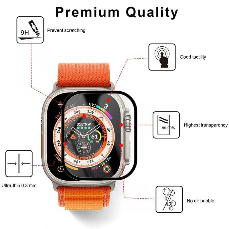 Product Introduction of Phim Bảo Vệ Màn Hình Kính Cường Lực Cho Iwatch 49 46 45 44 42 41 38mm Apple Watch Series 10 9 8 7 6 5 4 3 2 1 Ultra 2 SE 35