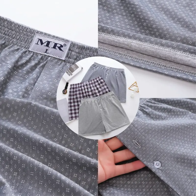 Đồ Lót Boxer Nam, Gildan X uokin, Quần Ngắn Thoáng Khí Và Thoải Mái, Nút Phía Trước, Giá Rẻ, Thích Hợp Cho Nam 8