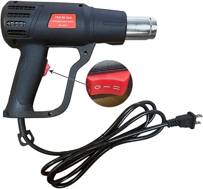 Máy thổi nhiệt, má khò giỏ quà tết, dán decal ô tô 4
