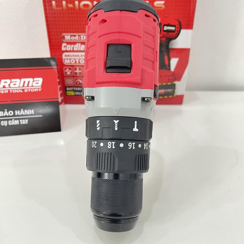 Product Introduction of COMBO Máy Khoan Pin 3 Chức Năng DRAMA 5213 13MM - Chuyên Vít Đỏ DRAMA 5668 4 cấp tốc Độ 2 đèn Không Chổi Than 2 MÁY 2PIN 1 SẠC 1 TÚI ĐỰNG 2