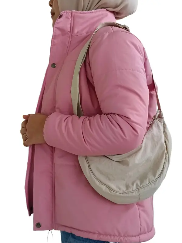 jaket wanita musim dingin tebal dan hangat/jaket Gelembung Casual winter bulu halus terbaru Blazer Casual Outer Atasan Musim dingin Panjang Cewek Baju Kerja Parka Dewasa Katun Formal Formal 4