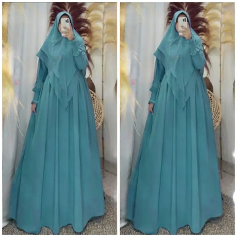 syarii ceruty bebydoll set khimar 2 layer 1