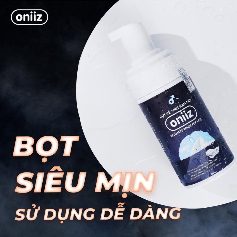 [Che tên] Bọt vệ sinh nam giới Oniiz, Dung dịch vệ sinh nam tạo bọt 100ml sạch thơm hấp dẫn, dung dịch vệ sinh nam cao cấp Oniiz Dưỡng Thể