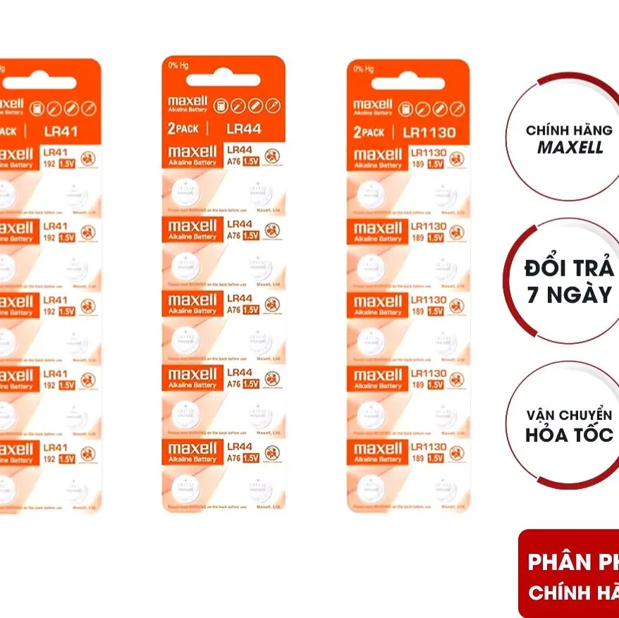 Pin Maxcell Alkaline LR41 (AG3) chính hãng Made in China - Dòng pin kiềm LR41 (AG3) chất lượng cao