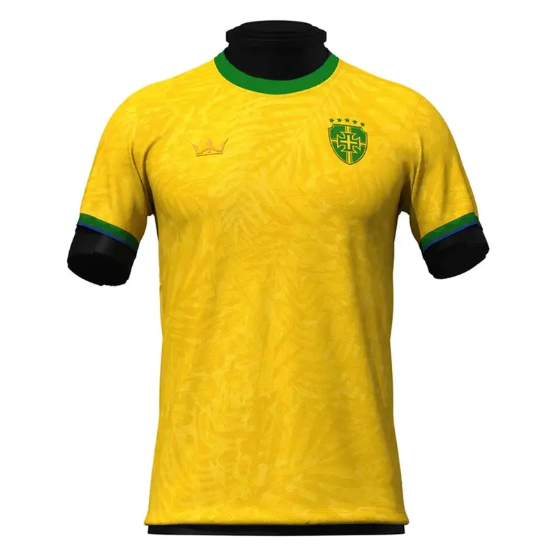 2025 Hot Selling Brazil Limited Edition Mens Football Shirt Youth Kids Training Soccer Short Sleeve Uniform Breathable Jersey brazil  top