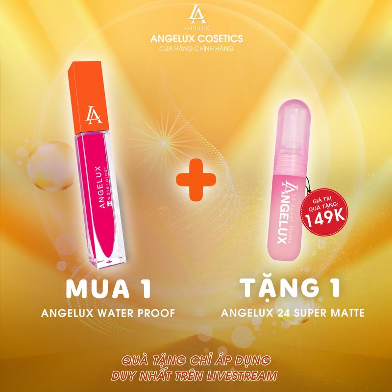 [ CHỈ ÁP DỤNG LIVESTREAM LIVE] Mua 1 Tặng 1 Son Angelux Son Kem Lì Chống Lem, Trôi