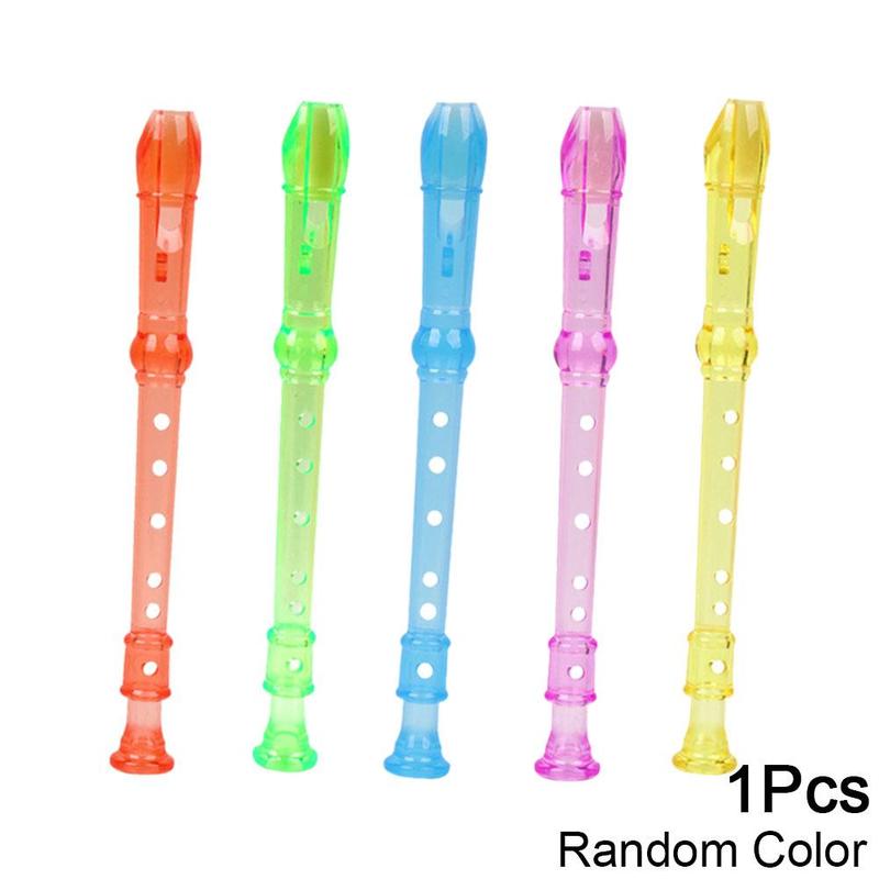 Product Introduction of 1Pcs 6 Holes Mini Harp Flute Children's Early Education Transparent Flute Small 24