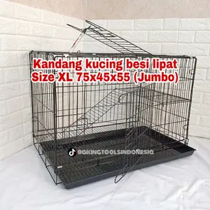 Kandang Kucing Size XL (Jumbo) +Tingkat 75x45x55