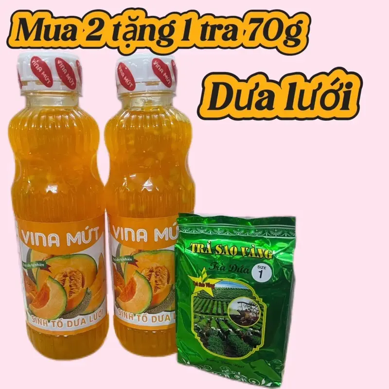 KHUYẾN MẠI  MỘT TRÀ 70G KHI MUA 2  Sinh Tố Trái Cây bất kỳ Vina Mứt 1000ml/ Đào, Dâu ,Ổi , Kiwi, mãng cầu … 4