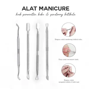 Alat Cutticle pusher Perawatan pembersih kuku pendorong kutikula / Cutticle pusher Silver / Perawatan Kuku