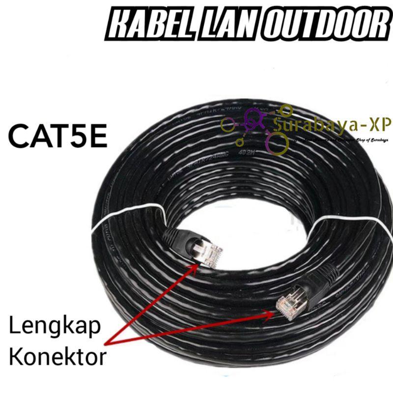 Kabel LAN 50M UTP STP CAT5E 50 M 50 Meter 50Meter FTP Outdoor Spectra untuk Indihome 2