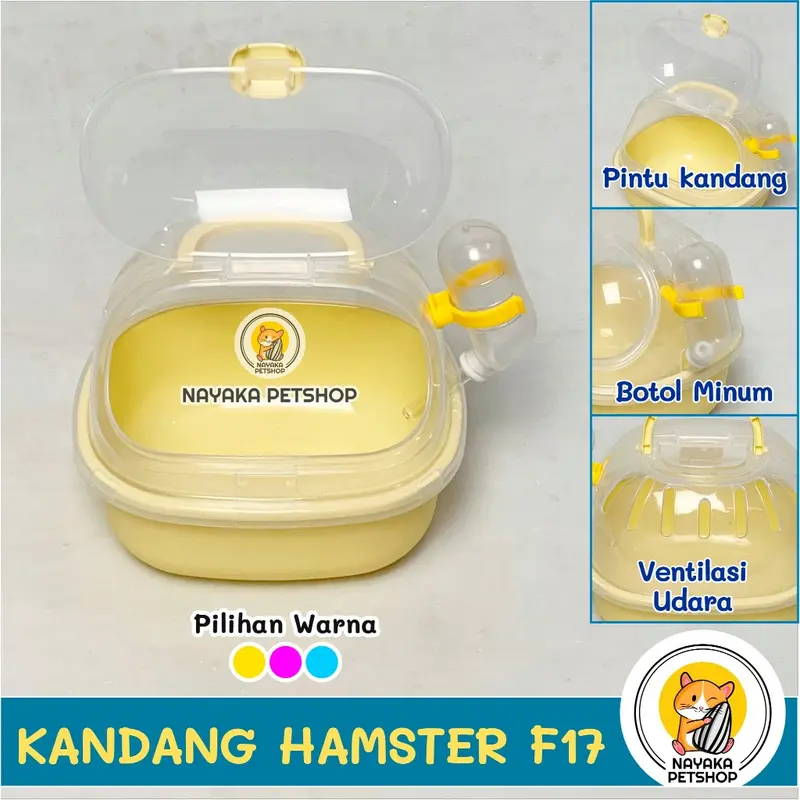 F17 Kandang Hamster Portable Travel Cage Sugar Glider Rumah Mini Tupai Hewan Sarang Box 0