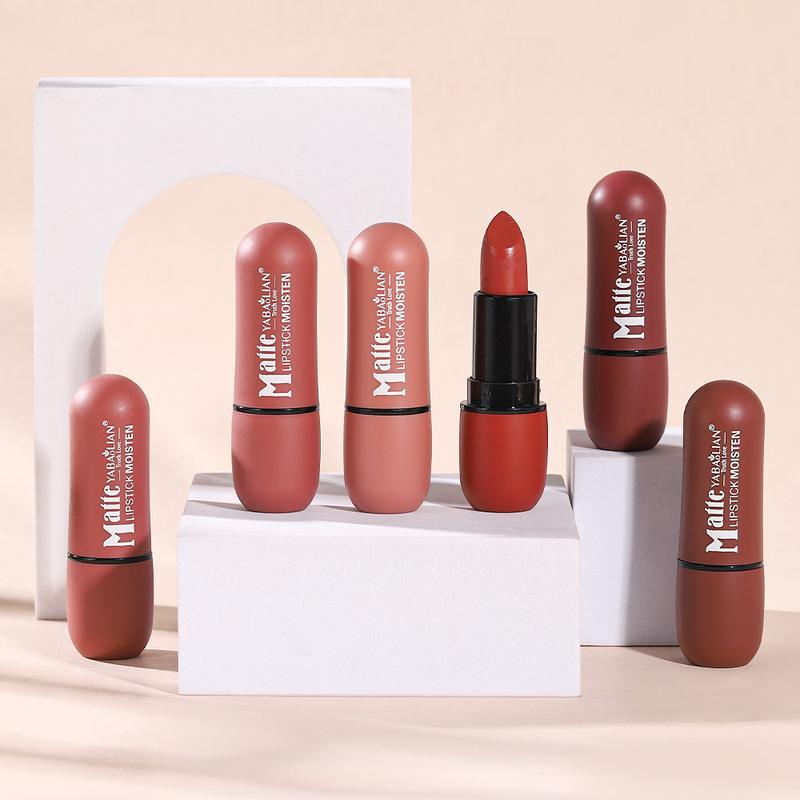Product Introduction of Mist Velvet Matte Lipstick 6 Color Waterproof matte Light nude lipstick Lipstick pigment Dark red Brown Long-lasting Lip Gloss Women's Makeup lip gloss 22