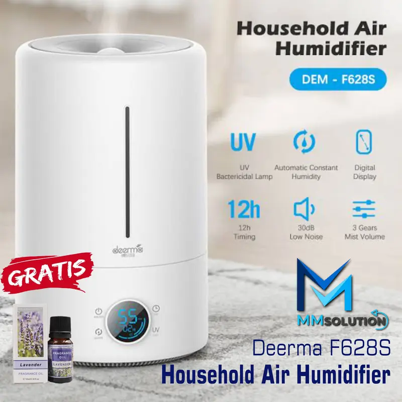 Deerma F628S Air Humidifier Purifier Diffuser UV Sterilizer - F628S 0