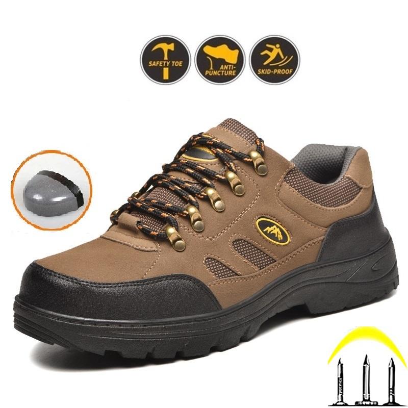  Giày Bảo Hộ Lao Động ,Công Trường BH07  Mũi Đế Sắt Dáng Thể Thao -Chống Đinh,Va Đập,Tăng Ma sát Fom Nhỏ Tăng 1Size  Mã BH7  