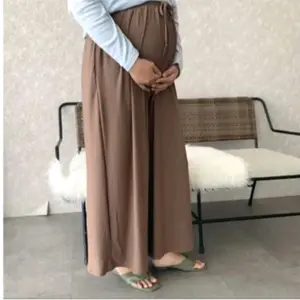 kulot crinkel ibu hamil muat bb 30-110kg SAKU KANAN KIRI Wanita Pink pinggang