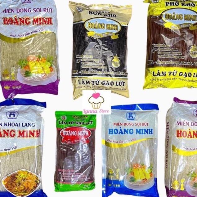 Bún gạo lứt   - Phở gạo lứt - Miến khoai lang - Miến sợi rút eat clean thực dưỡng Hoàng Minh Food
