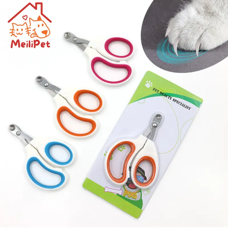 Kéo cắt móng cho chó mèo thiết kế lỗ tròn bấm thông minh - tránh bấm vào da. 0