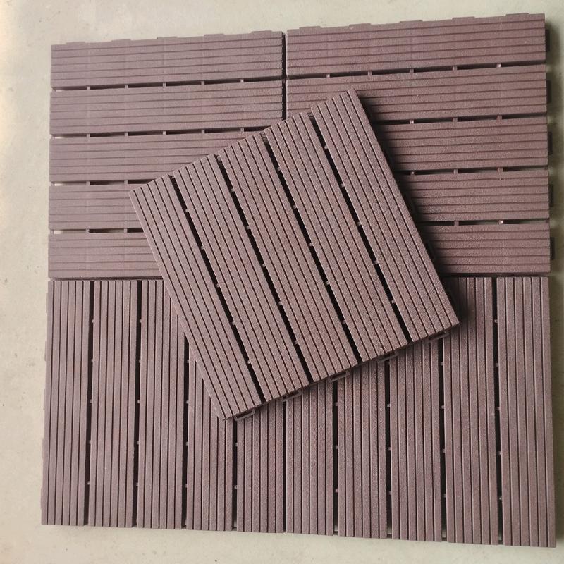 Thùng 22 Tấm Nhựa Lót Sàn Nhà Ban Công 30x30x2cm Chống Trơn Trượt Chất Liệu Nhựa Pp