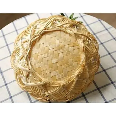 Đĩa sen ,, đan thủ công tỉ mỉ từ tre ,,rất xinh 1